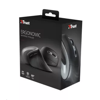 Mouse vertical ergonomic TRUST Verro Mouse ergonomic wireless, negru Mouse vertical ergonomic TRUST Verro Mouse ergonomic wireless, negru