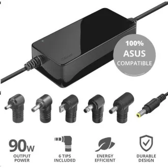 Adaptor de alimentare TRUST MAXO pentru laptop-uri ASUS 90W, incl. terminale