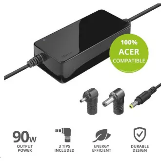 Adaptor de alimentare TRUST MAXO pentru laptopuri ACER 90W, incl. terminale