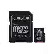Card Kingston 128GB micSDXC Canvas Select Plus 100R A1 C10 + adaptor SD