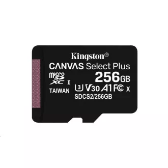 Kingston 256 GB micSDXC Canvas Select Plus 100R A1 C10 - 1 buc