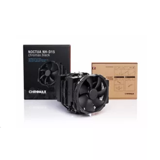 Cooler CPU NOCTUA NH-D15 chromax.negru, 2x 140mm, LGA1851, AM5, negru