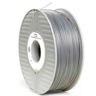 Filament PLA pentru imprimantă 3D VERBATIM 1,75 mm, 335 m, 1 kg argintiu / gri metal (55275)