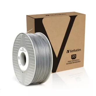 Filament imprimante 3D VERBATIM ABS 1.75mm, 404m, 1kg argintiu / gri metal (OLD PN 55016)