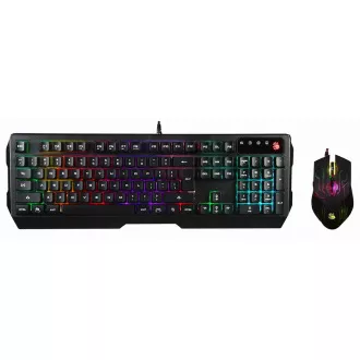 Set tastatură și mouse pentru gaming A4tech Bloody Q1300, USB