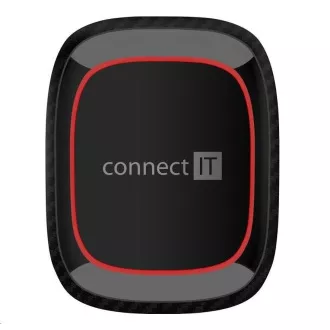 CONNECT IT Suport auto magnetic universal InCarz 4Strong360 CARBON, 4 magneți, roșu