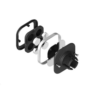 CONNECT IT Suport auto magnetic universal InCarz 4Strong360 CARBON, 4 magneți, roșu