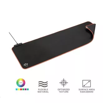 Mouse pad TRUST GXT 764 Glide-Flex XXL, flexibilă, iluminată cu RGB