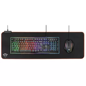 Mouse pad TRUST GXT 764 Glide-Flex XXL, flexibilă, iluminată cu RGB