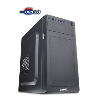 Carcasă 1stCOOL STEP 3 ver.2, micro ATX, AU, 2xUSB 3.0   2x USB 2.0, fără sursă de alimentare, negru