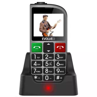 EVOLVEO EasyPhone FM, telefon mobil pentru seniori cu suport de încărcare (culoare argintie) EVOLVEO EasyPhone FM, telefon mobil pentru seniori cu suport de încărcare (culoare argintie)