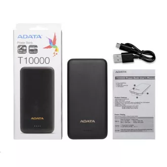 ADATA PowerBank AT10000 - baterie externă pentru mobil/tabletă 10000mAh, negru