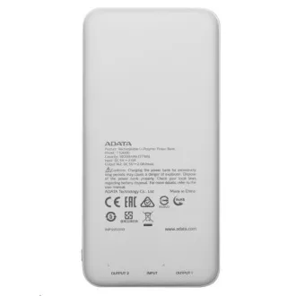 ADATA PowerBank AT10000 - baterie externă pentru mobil/tabletă 10000mAh, alb