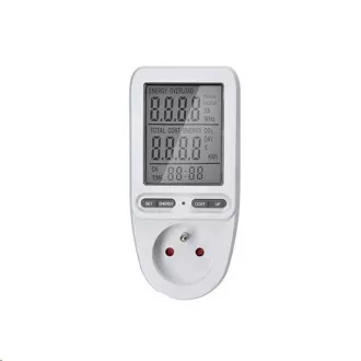 Contor de energie digitală Solight, afișaj mare