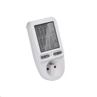 Contor de energie digitală Solight, afișaj mare