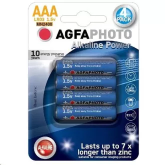 Baterie alcalină AgfaPhoto Power LR03 / AAA, blister 4buc