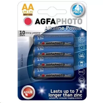 AgfaPhoto Power baterii alcaline LR06/AA, blister 4 buc.