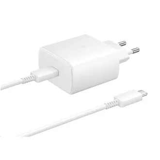 Încărcător de voiaj Samsung EP-TA845XWE, Quickcharge 45W, USB-C, alb Încărcător de voiaj Samsung EP-TA845XWE, Quickcharge 45W, USB-C, alb
