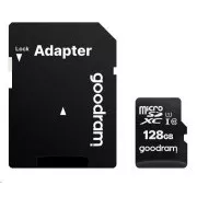 Placă microSDXC GOODRAM 256GB M1AA (R: 100 / W: 10 MB / s), UHS-I Clasa 10, U1 + Adaptor