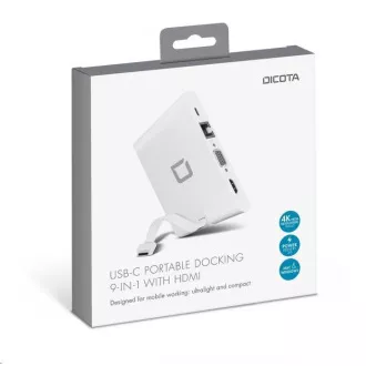 DICOTA USB-C andocare portabilă 9-în-1 cu HDMI
