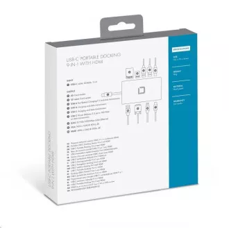DICOTA USB-C andocare portabilă 9-în-1 cu HDMI