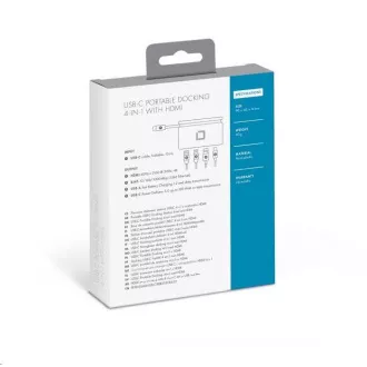 DICOTA USB-C andocare portabilă 4-în-1 cu HDMI