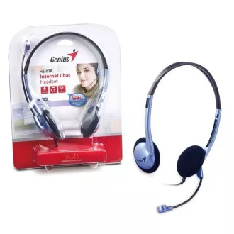 Căști GENIUS cu microfon HS-02B, mufă de 3,5 mm Căști GENIUS cu microfon HS-02B, mufă de 3,5 mm