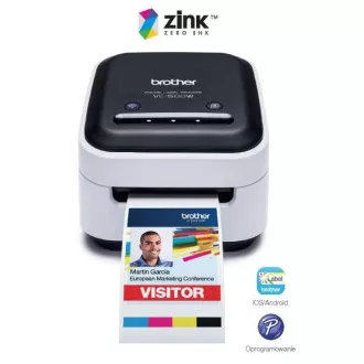 Imprimanta de etichete BROTHER PHOTO - VC500W - WIFI, USB, CULOARE fara nevoie de cerneala - Decupare integrata