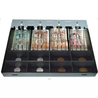 Liant separat din plastic Virtuos 4/8, suporturi metalice pentru bancnote