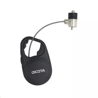 Cablu de securitate DICOTA T-Lock Retractabil, cu cheie, fantă de 3x7mm Cablu de securitate DICOTA T-Lock Retractabil, cu cheie, fantă de 3x7mm