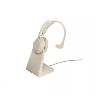 Căști Jabra cu suport Evolve2 65, Link 380c MS, mono, bej - Despachetat