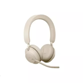Căști Jabra Evolve2 65, Link 380a MS, stereo, bej Căști Jabra Evolve2 65, Link 380a MS, stereo, bej