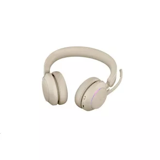 Căști Jabra Evolve2 65, Link 380a MS, stereo, bej Căști Jabra Evolve2 65, Link 380a MS, stereo, bej