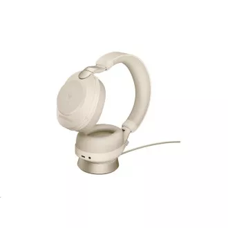 Căști Jabra cu suport Evolve2 85, Link 380c MS, stereo, bej