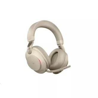 Căști Jabra cu suport Evolve2 85, Link 380c MS, stereo, bej