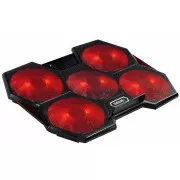 EVOLVEO Ania 14, suport racire laptop, iluminare de fundal rosie