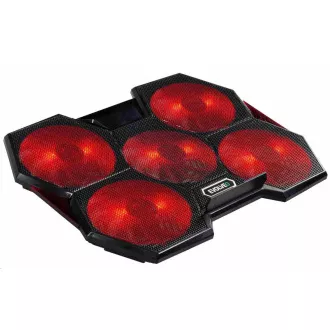 EVOLVEO Ania 14, suport racire laptop, iluminare de fundal rosie