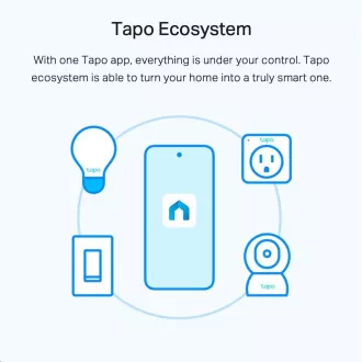 TP-Link Tapo L510E Smart WiFi Dimmable LED Bulb (alb, 2700K, 806lm, 2, 4GHz, E27)