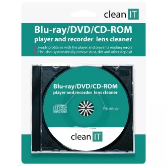 CD de curățare CLEAN IT pentru playere Blu-ray / DVD / CD-ROM (înlocuitor pentru CL-32) CD de curățare CLEAN IT pentru playere Blu-ray / DVD / CD-ROM (înlocuitor pentru CL-32)