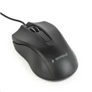 Mouse GEMBIRD MUS-3B-01, cu fir, optic, 1000 dpi, USB, negru