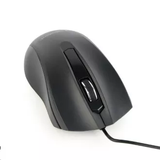 Mouse GEMBIRD MUS-3B-01, cu fir, optic, 1000 dpi, USB, negru