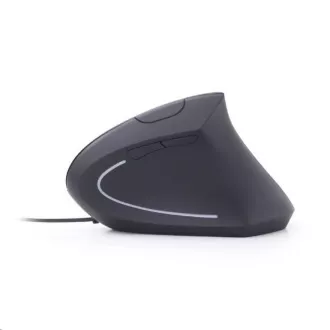Mouse GEMBIRD MUS-ERGO-01, cu fir, optic, vertical, 1200-3200 dpi, USB, negru Mouse GEMBIRD MUS-ERGO-01, cu fir, optic, vertical, 1200-3200 dpi, USB, negru