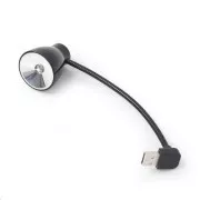 Lampa pentru laptop GEMBIRD USB, flexibila, neagra