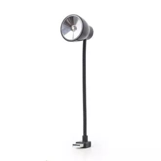 Lampa pentru laptop GEMBIRD USB, flexibila, neagra