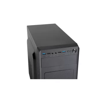 1stCOOL carcasă STEP 3 ver.3   cititor de carduri, micro ATX, AU, 2XUSB 3.0   2x USB 2.0, fără sursă de alimentare, negru