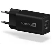 CONNECT IT Adaptor de încărcare Fast PD Charge 1 × USB-C, 18W PD, negru