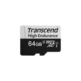 Card MicroSDXC TRANSCEND 64GB 350V, rezistență ridicată