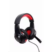 Căști GEMBIRD cu microfon GHS-U-5.1-01, gaming, 5.1 surround, negru-roșu, USB