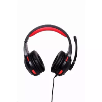 Căști GEMBIRD cu microfon GHS-U-5.1-01, gaming, 5.1 surround, negru-roșu, USB