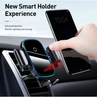 Suport auto Baseus Light Electric cu încărcare wireless 15W negru Suport auto Baseus Light Electric cu încărcare wireless 15W negru